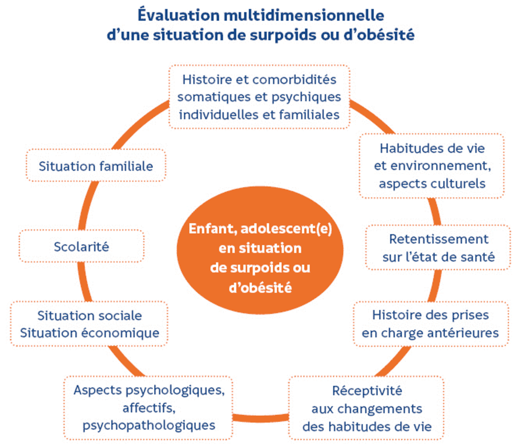 Évaluation multidimensionnelle d’une situation de surpoids ou d’obésité
